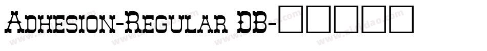 Adhesion-Regular DB字体转换